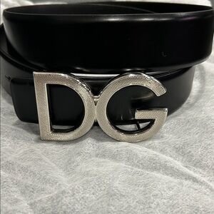 Black Belt with Silver DG Buckle